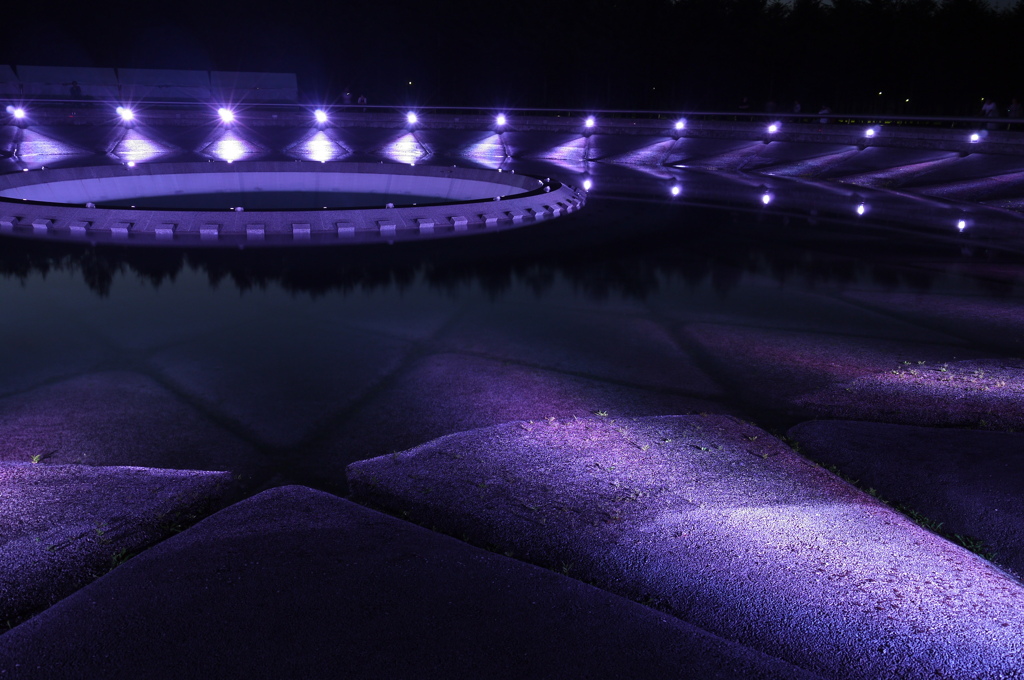 噴水イルミネーション