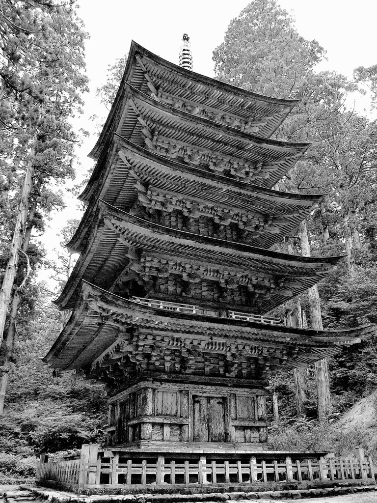 羽黒山　五重塔