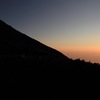 知床連峰から見る夕日
