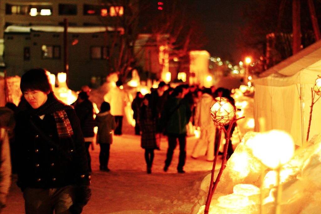 小樽　雪灯りの路