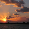 鳥屋野潟夕景