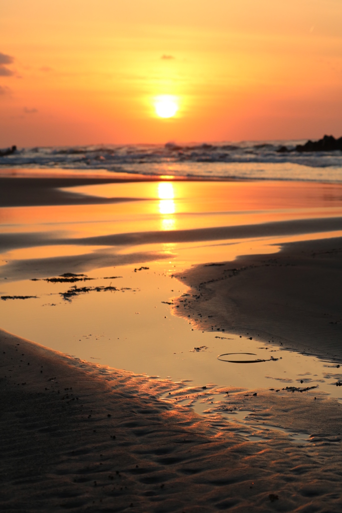 渚の夕陽