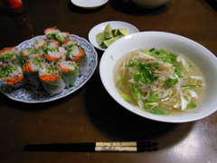 フォー　生春巻き 