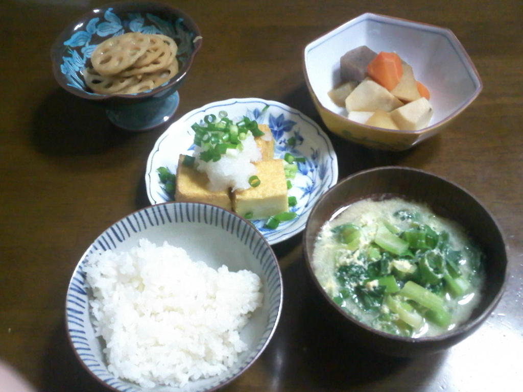 生揚げ　里芋の煮物