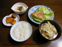 カジキのバター醤油焼き