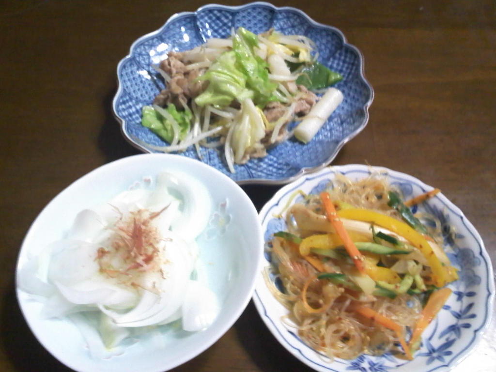 トッポギの野菜炒め　チャプチェ