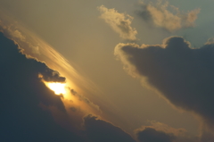 地上100ｍからの夕焼け