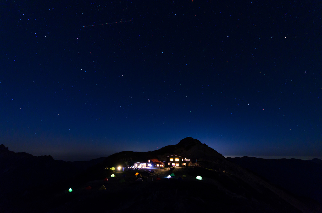 大天荘と星空