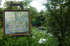 絵の風景　睡蓮の庭