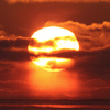 野付湾の太陽