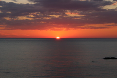 日本海の日没