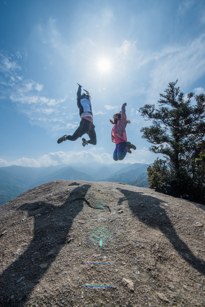 屋久島　太鼓岩　太陽