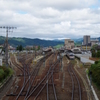 花里跨線橋からの眺め