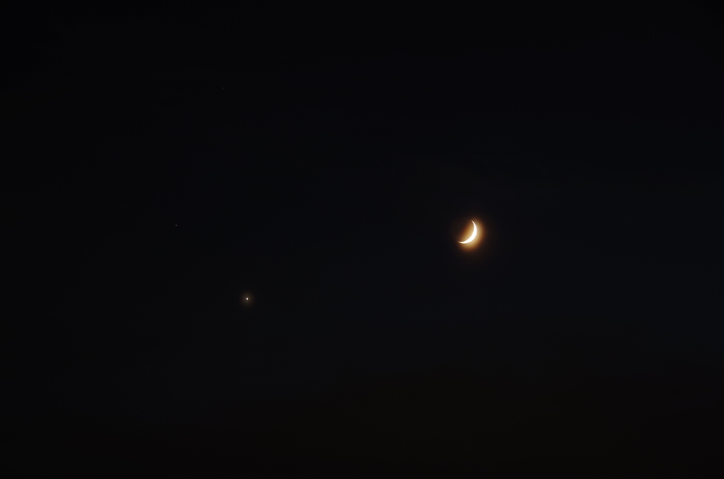 月と明星