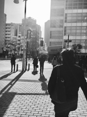 20170201 出勤直前交差点。