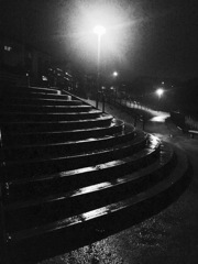 20170814 雨の公園階段
