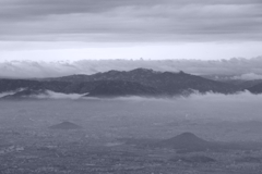 奈良盆地　葛城山から