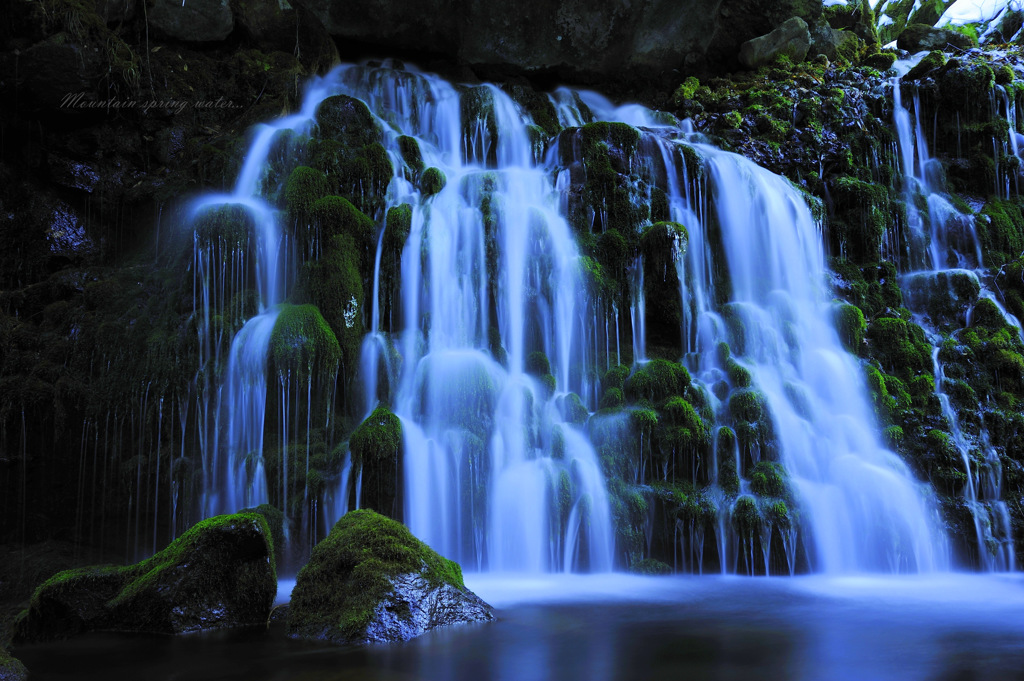 Mountain spring water...