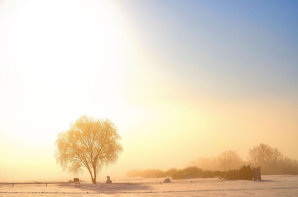 The moment when fog clears