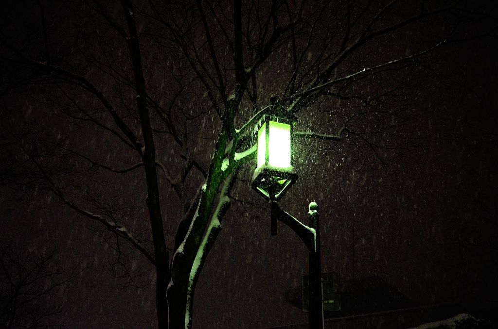 The town where snow falls ...