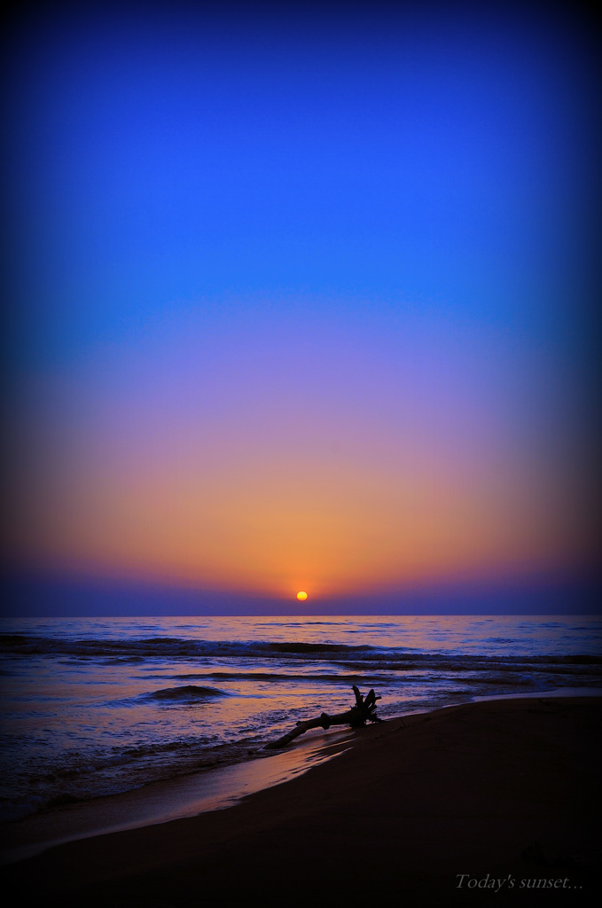 sunset...