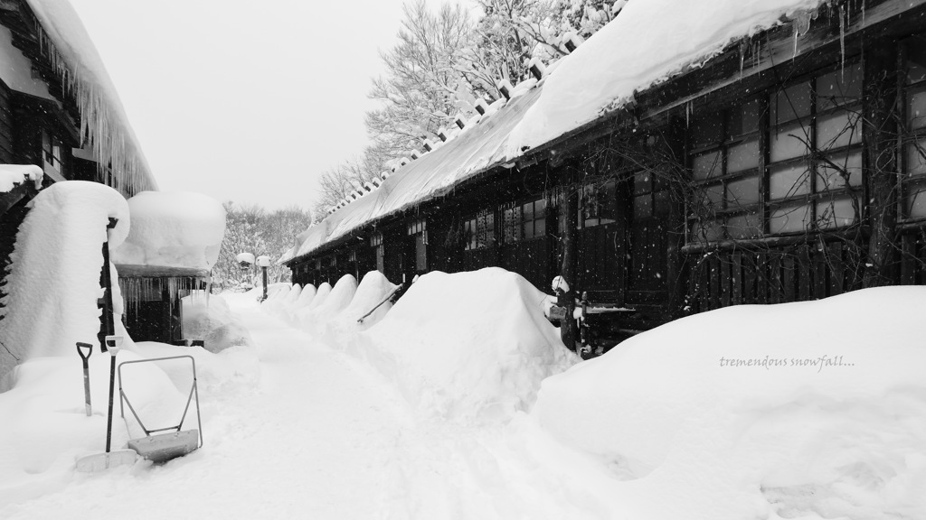 tremendous snowfall...