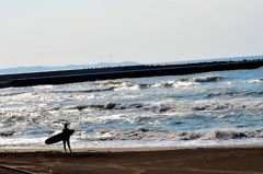 海と戯れ