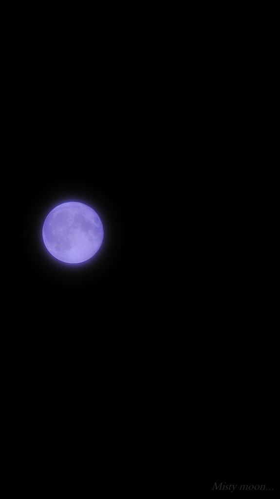 Misty moon...