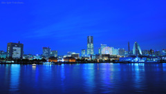 blue light Yokohama...