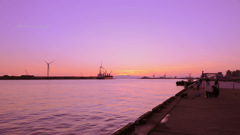Harbor twilight...