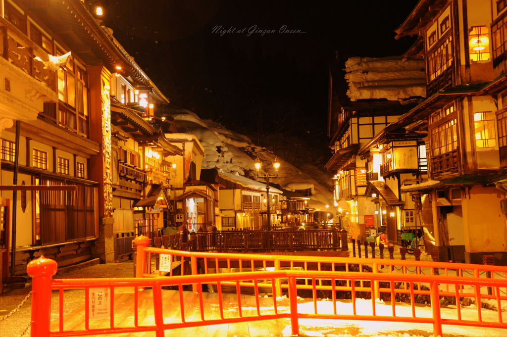 Night at Ginzan Onsen...