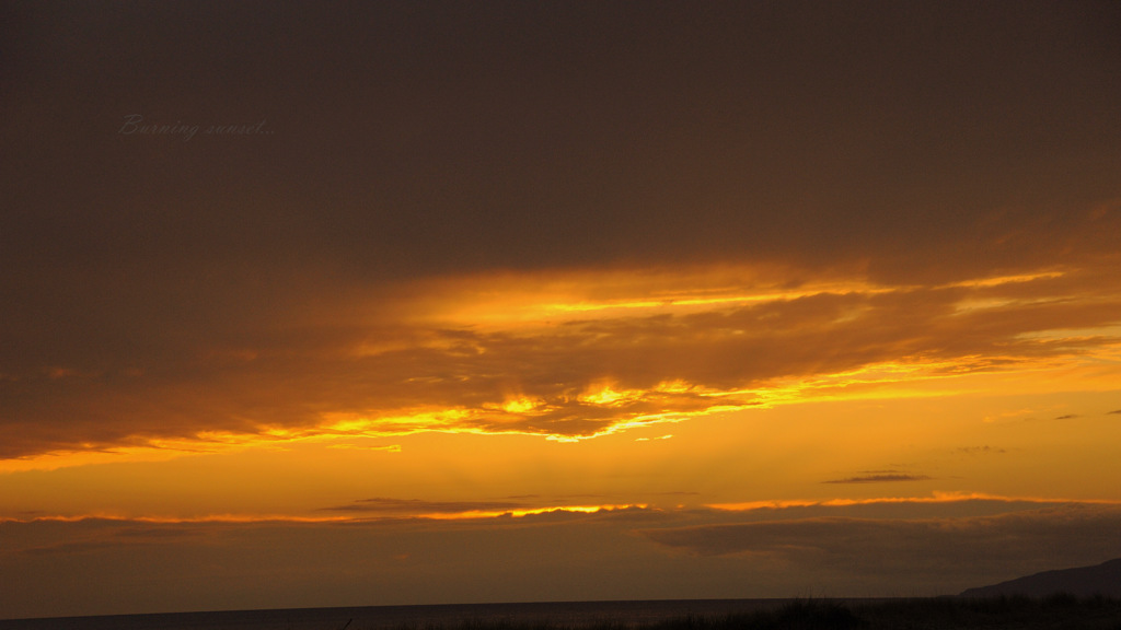 Burning sunset...
