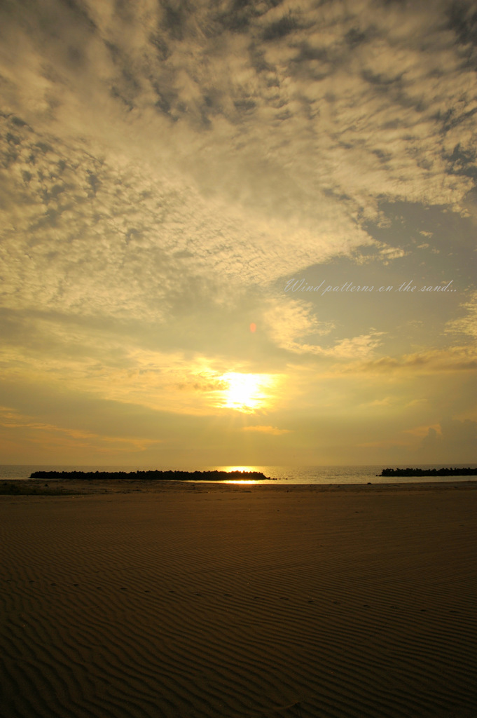 Wind patterns on the sand...