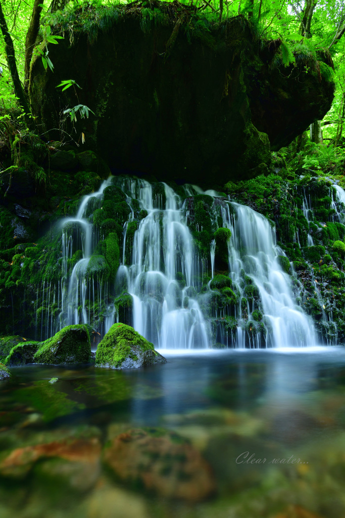 Clear water...