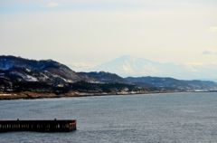 Mount Chokai to see from the sea