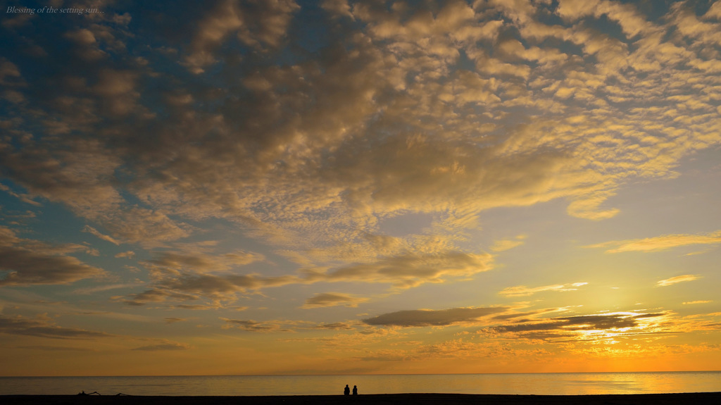 Blessing of the setting sun...