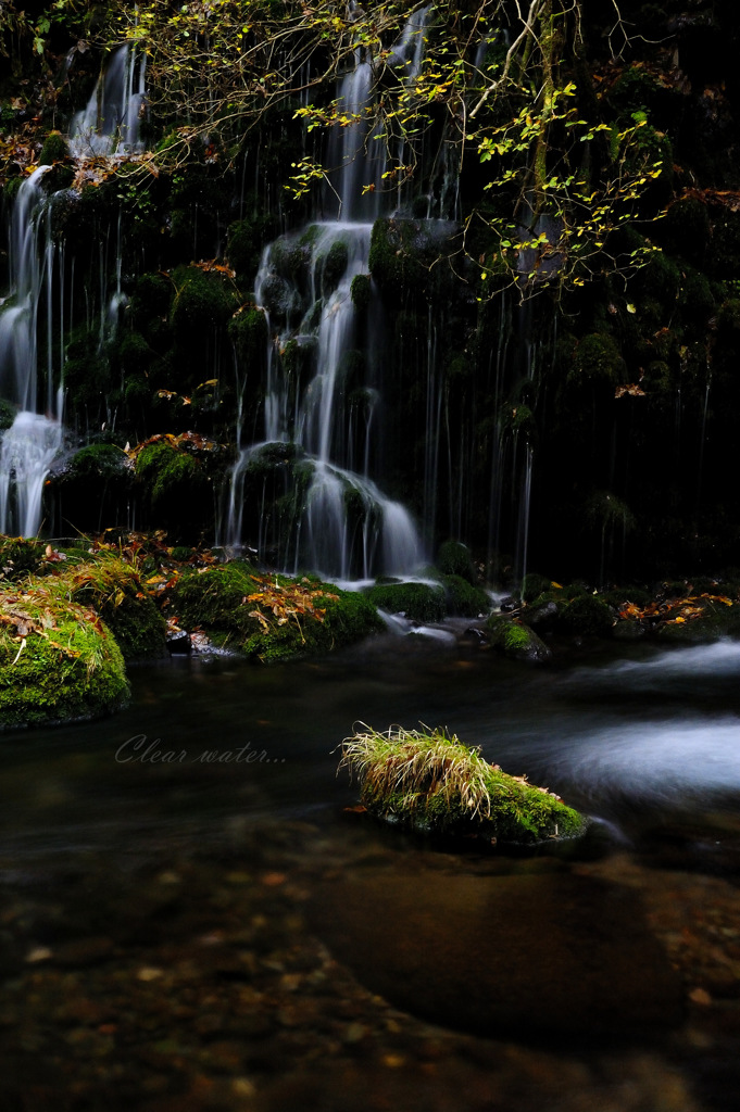 Clear water...