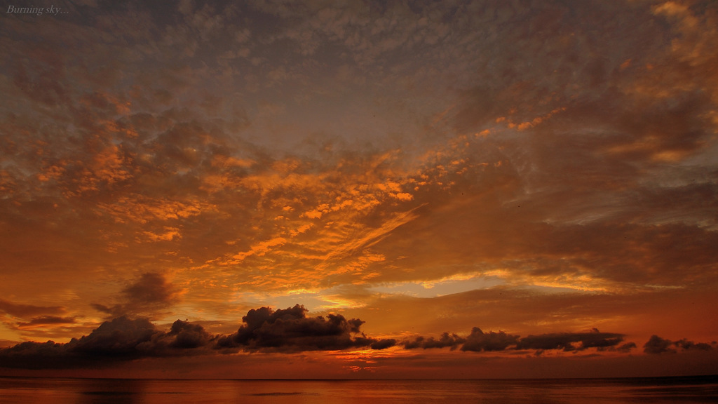 Burning sky...