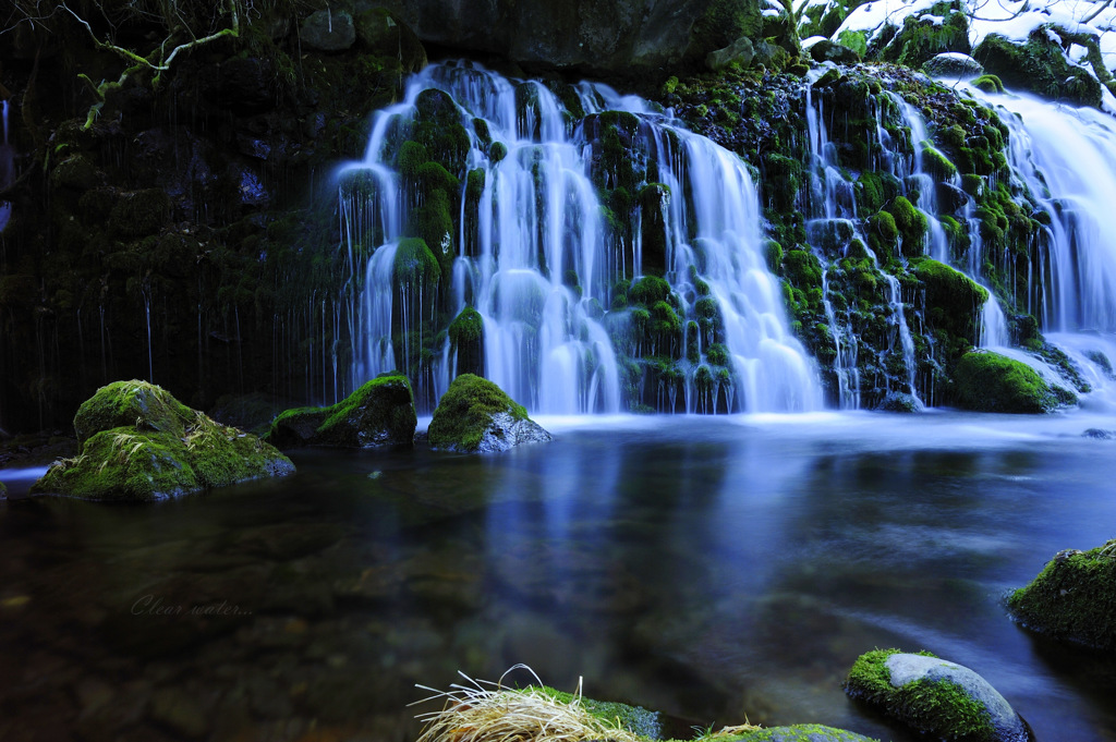 Clear water...