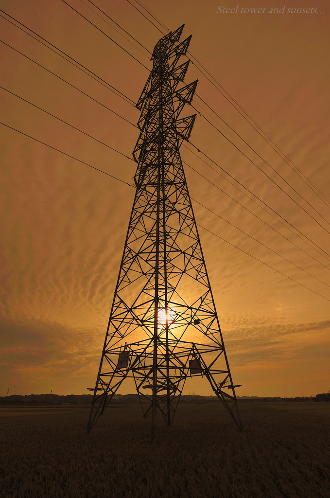Steel tower and sunsets...