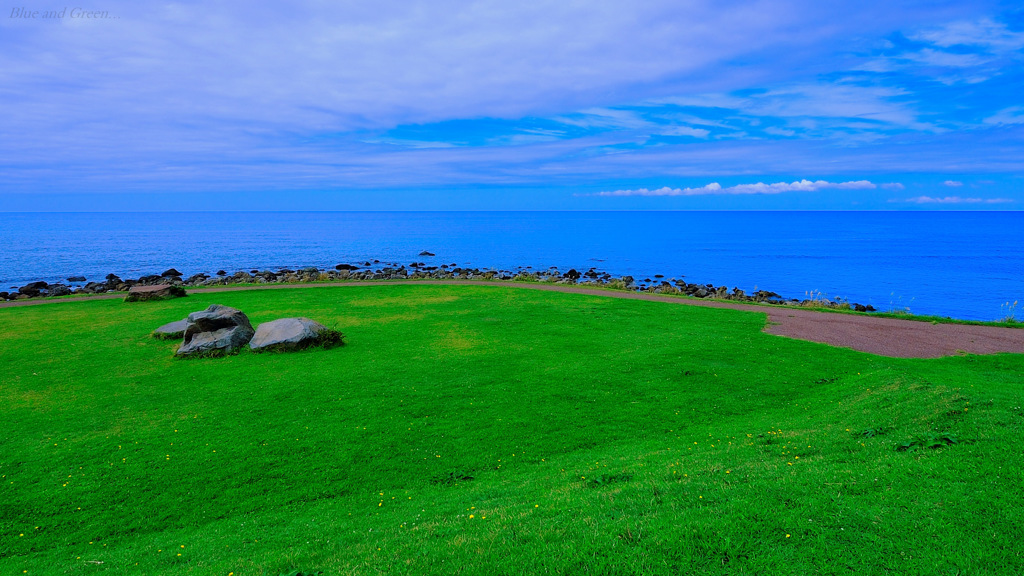 Blue and Green...