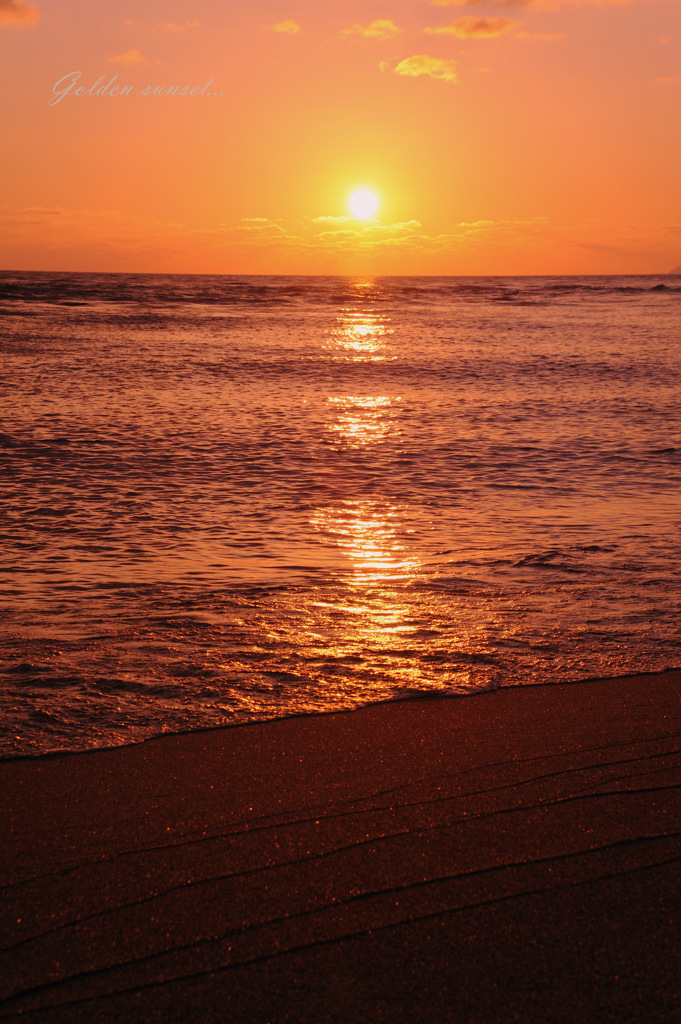 Golden sunset...