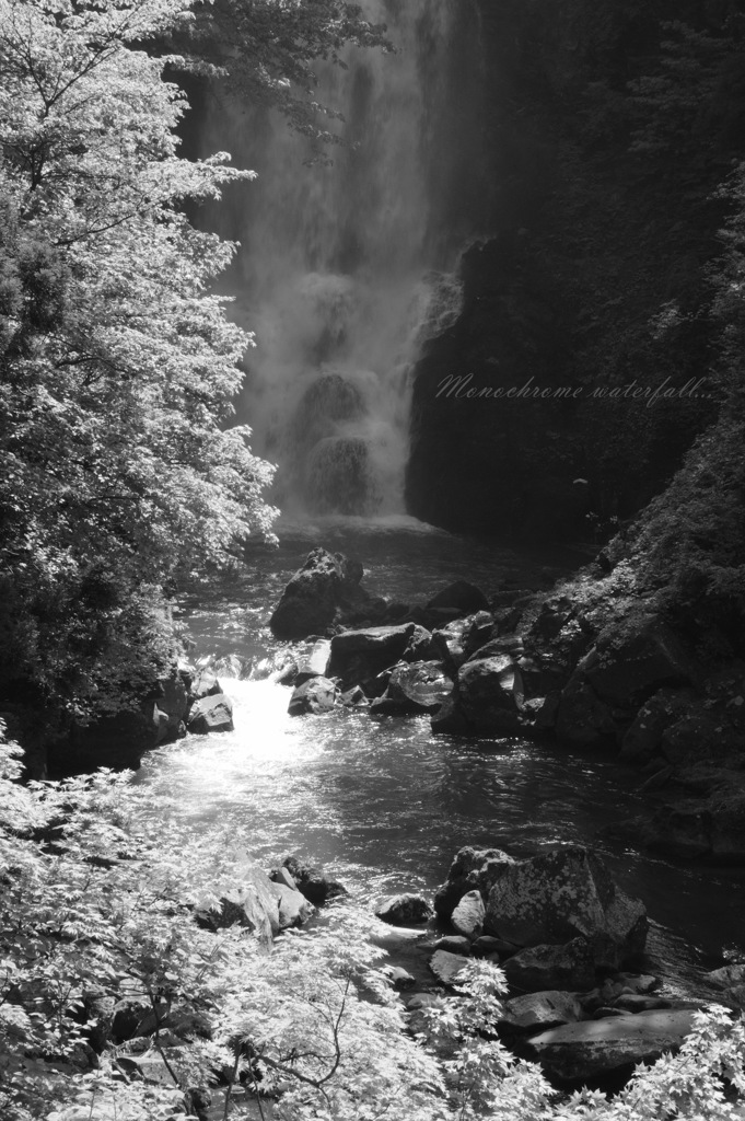 Monochrome waterfall...