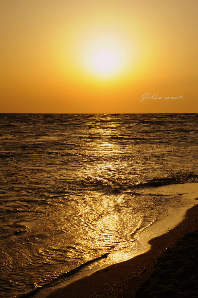 Golden sunset...