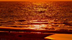 Burning sea...