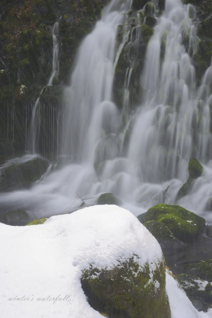 winter's waterfall...