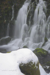 winter's waterfall...