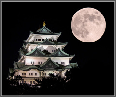 名古屋城 ～中秋の名月～
