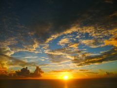 父島からの夕焼け