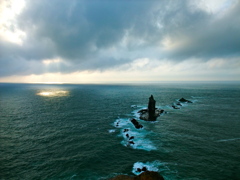海にそそぐ太陽の光